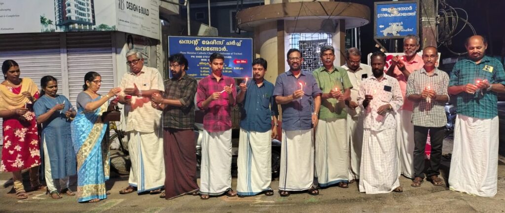 യുദ്ധത്തിനെതിരെ സമാധാന ദീപം തെളിയിച്ച് സിപിഐ