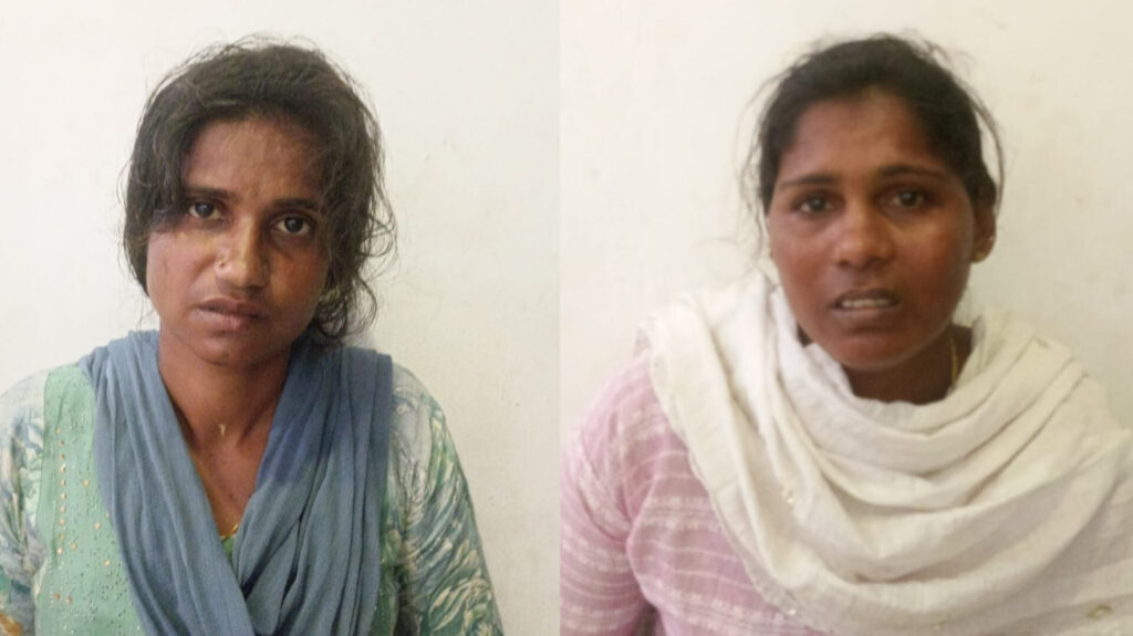 ബസിൽ യാത്രക്കാരിയുടെ പണമടങ്ങിയ ബാഗ് മോഷ്ടിക്കാൻ ശ്രമിച്ച തമിഴ്നാട് സ്വദേശികളായ സഹോദരിമാർ അറസ്റ്റിൽ