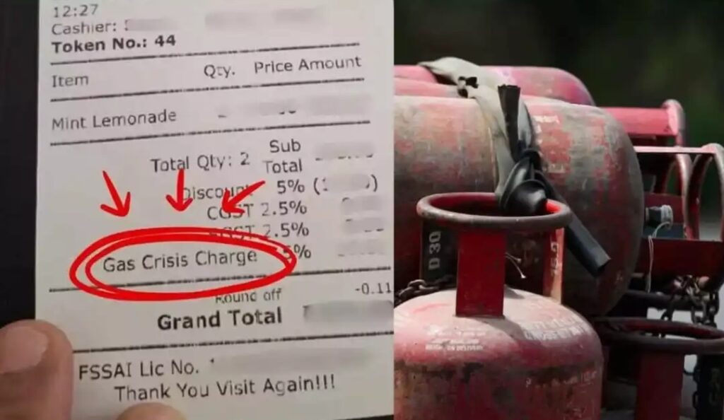 ഹോട്ടല്‍ ബില്ലുകളില്‍ ഇനി ‘ഗ്യാസ് ചാര്‍ജ്’ വേണ്ട; നിര്‍ദേശവുമായി കേന്ദ്രം