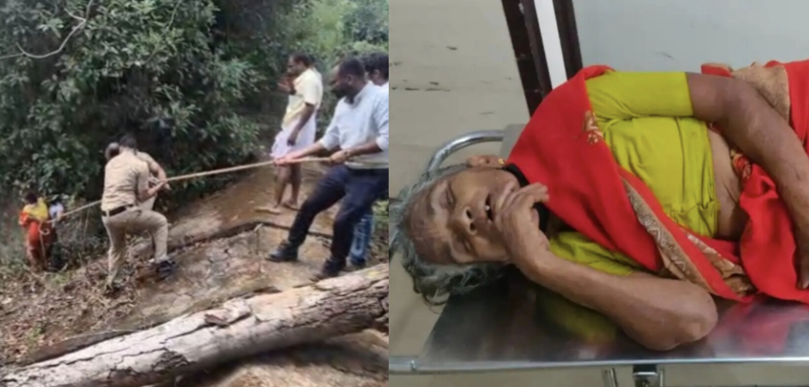 35 അടിയോളം താഴ്‌ചയുള്ള മഴവെള്ള സംഭരണിയില്‍ വയോധിക വീണു; തോളിലേറ്റി മുകളിലെത്തിച്ച്‌ എസ്‌ഐ