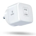 45W GaN Fast Wall Charger, with PD & PPS Support, USB 2C, 1A Port, BIS Certified,Compatible with All iPhones, iPads, Samsung Galaxy, Smartwatch and All Android Mobiles,White