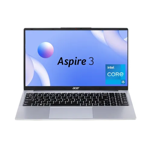 Acer Aspire 3 Intel Core i5-1334U Processor,Office 2024 + M365 Basic, (8GB DDR4 RAM/500 GB SSD) with 39.62 cm (15.6\’) FHD LED-Backlit IPS Display/Win 11Home,A325-53, Pure Silver, 1.7KG