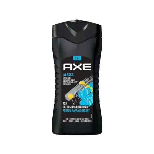 Axe Alaska 3 In 1 Body, Face & Hair Wash for Men, Long-Lasting Refreshing Ocean Air & Bergamot Fragrance for Up To 12hrs, Natural Origin Ingredients, Removes Odor & Bacteria, No Parabens, Dermatologically Tested, 250ml Axe Alaska 3 In 1 Body, Face & Hair Wash for Men, Long-Lasting Refreshing Ocean Air & Bergamot Fragrance for Up To 12hrs, Natural Origin Ingredients, Removes Odor & Bacteria, No Parabens, Dermatologically Tested, 250ml
