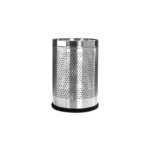 Bathla Stainless Steel Perforated Open Dustbin – 5 Litres | Mesh Trash Can for Home, Office & Commercial Use | Durable, Rust-Resistant & Ventilated Waste Bin