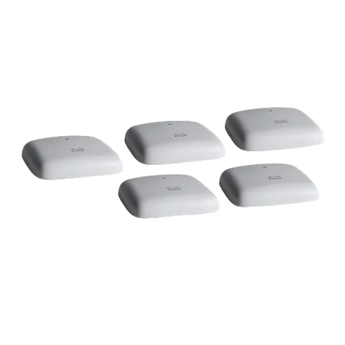 Cisco Business 5-CBW140AC-D Wi-Fi Access Point |802.11ac | 2×2 | 1 GbE Port | Ceiling Mount | 5 Pack Bundle | Limited Lifetime Protection (5-CBW140AC-D)