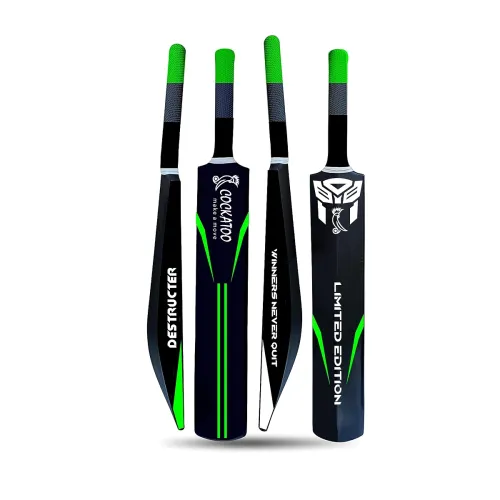 Cockatoo Destructor Plastic Cricket Bat, Power Series, Academy Size (34\’x 4.5\’), Heavy Duty Plastic Cricket Bat for Ages 15 and Above, Men, Women & Children (34, 4.5)