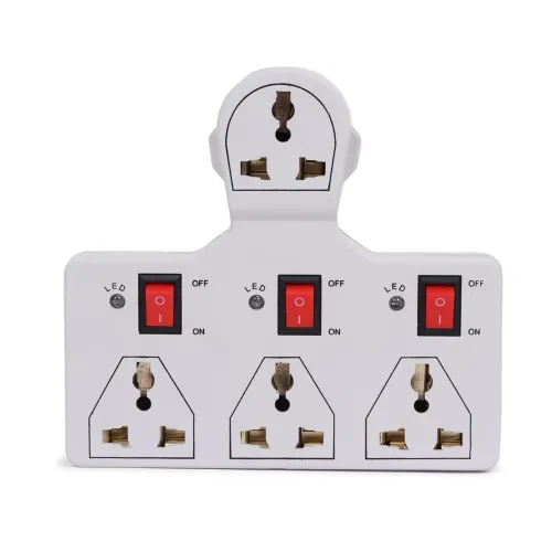 Digiway 4 Universal Socket 3 Switch Multi Plug Extension Board/Multiplug