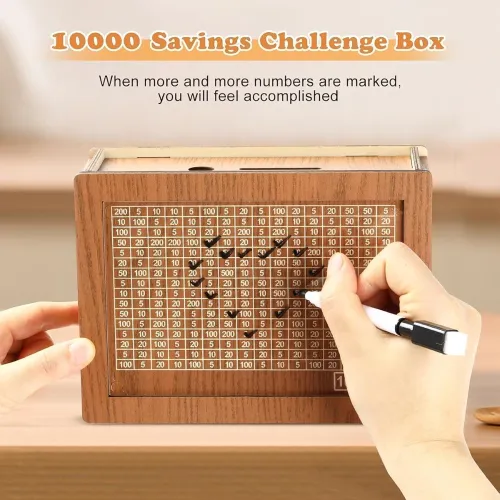 DK Home Money Saving Box for Adult and Kids Box Adults, Girls, and Kids – Saving Box for Women, Men with,Classic Storage 100000 Savings