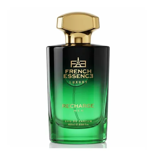 French Essence Recharge Premium Perfume for Men | Long Lasting Luxury Eau de Parfum | Fresh Citrusy & Musk Scent | Ideal Gift Perfume | 60 ml