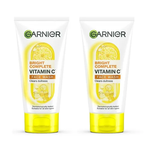 Garnier Bright Complete Skin Naturals Vitamin C Face Wash, 150g(Pack of 2)