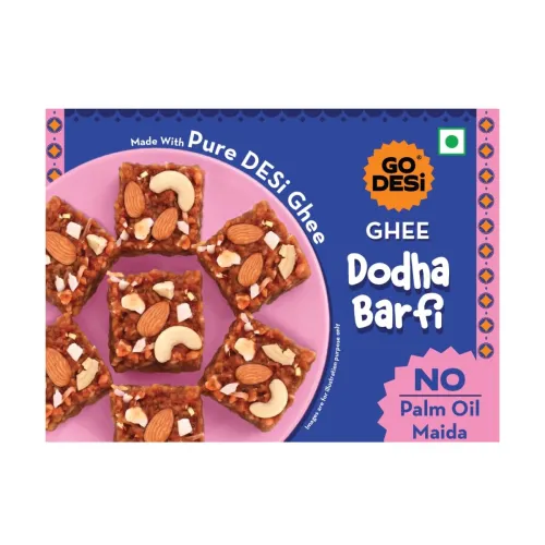 GO DESi Dodha Barfi – 180 grams | With Pure DESi Ghee | No Palm Oil | Indian Sweets