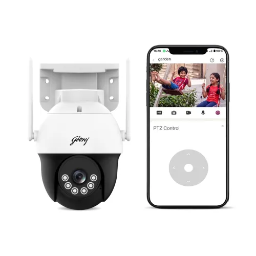 Godrej 3MP Smart 4G Mini PT CCTV Camera | EVE Pro 4G Mini PT | Night Vision | 360° View | AI Human Tracking | Motion Detection | Outdoor Camera | 2-Way Talk | 256GB SD Card Support | Alexa Support