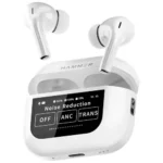 HAMMER Screen TWS, ANC (32dB), Smart Touch Display True Wireless Buds, Type-C Fast Charging, Bv5.4, Find My Earbuds, 4 Mics ENC for Clear Calling, Transparency Mode, EQ Mode (Black)
