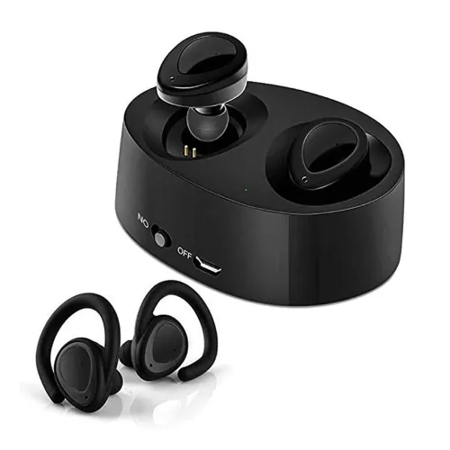 HEATUS K2 True Wireless Rechargable Deep Bass Bluetooth Headphone / Earphone with Twins Stereo in-Ear Bluetooth Headset Earphone Earbuds with Charging Box (AUTO Pair)