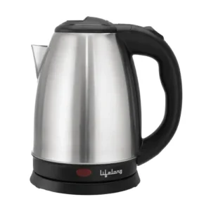 Lifelong ISI Certified Electric Kettle 1.5L with Stainless Steel Body,1500 W Easy and Fast Boiling of Water for Instant Noodles, Soup, Tea etc. (1 Year Manufacturer’s Warranty, Silver, LLEK23)