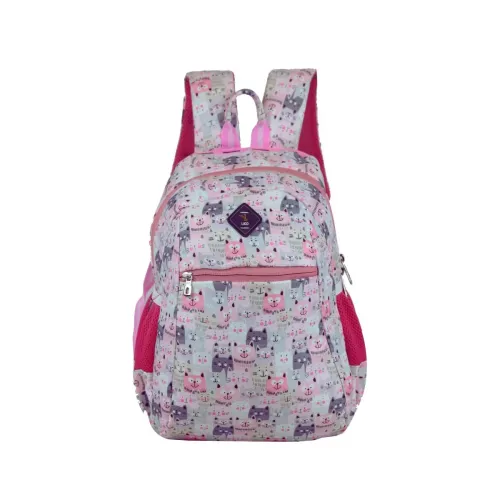 Ligo 14 Inch Catseye Kids Picnic Printed Bag 13 Liters | Kids Bags For Girls 5-7 Years | School Bag For Kids Girls | School Bag For 5 Years Boy | Kids School Bag For Boys