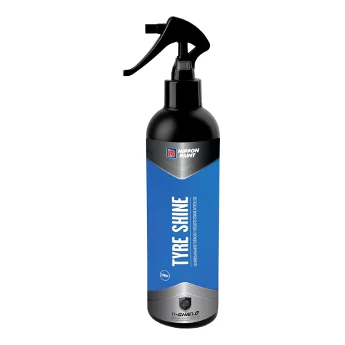 Nippon Paint n-Shield Tyre Shine Spray 250 ml | Restores Black Finish | Long-Lasting Gloss | Protects from Dust Fading | Smooth Shine Enhances Vehicle Look | Asia Pacific’s No.1 Paint Brand