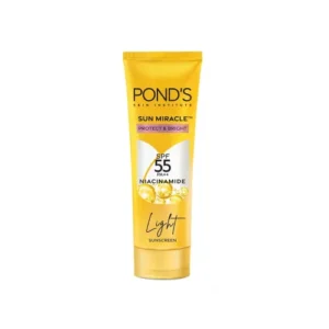 POND’S Serum boost sunscreen For All skin types prevent and fade dark patches with the power of SPF 55 and NIACINAMIDE-C Serum 50g