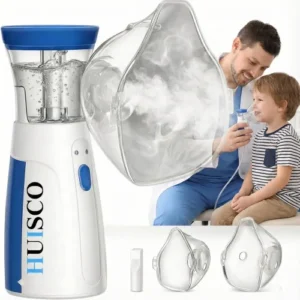 Portable Mesh Nebulizer Handheld | Mini Vaporizers Atomizers for Adults and Children | One-Touch Operation Low Noise High Nebulization Rate | Lightweight Travel-Friendly Personal Inhaler for Breathing Support For Adults & Kids