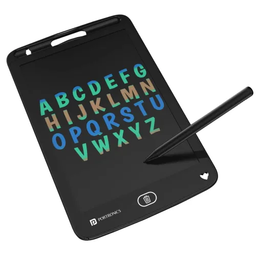 Portronics Ruffpad 8.5M Multicolor LCD Writing Pad with Screen 21.5cm (8.5-inch) for Drawing, Playing, Handwriting Gifts for Kids & Adults, India’s first notepad to save and share your child’s first creatives via Ruffpad app on your Smartph