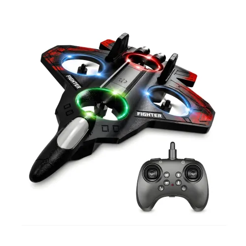 Remote Control Airplane for Kids | RC Airplane Fighter Jet with Light, 360° Flip, Stunt Roll Easy to Fly Stable Jet Fighter Toys for Boys & Adults | Design As Per Stock Remote Control Airplane for Kids | RC Airplane Fighter Jet with Light, 360° Flip, Stunt Roll Easy to Fly Stable Jet Fighter Toys for Boys & Adults | Design As Per Stock