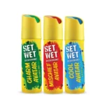 Set Wet Cool, Charm, Mischief Avatar Deodorant & Body Spray Perfume For Men, Pack of 3, 180ml Each