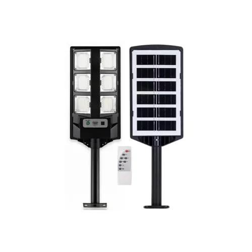 SHOPOGENIX Solar Powered Street Light Outdoor | Ultra Bright LED Security Lamp with Motion Sensor | Auto Dusk to Dawn Waterproof Solar Light for Driveway, Backyard, Garden (6 Grid Led-FBA)