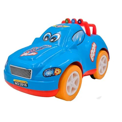 ToyBharat Boom Car – Friction-Powered Multicolour Toy for Kids 1–6 Years, Realistic, Safe & Battery-Free Fun