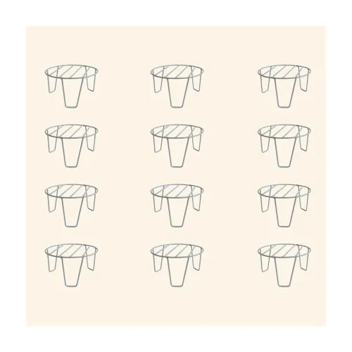 TrustBasket Eclips Plant Stands Ivory (Set of 12) | Premium Strong and Durable Flower Pot Stand for Home Garden, Outdoor Balcony Indoor Living Room Decor | Gamla Stand TrustBasket Eclips Plant Stands Ivory (Set of 12) | Premium Strong and Durable Flower Pot Stand for Home Garden, Outdoor Balcony Indoor Living Room Decor | Gamla Stand