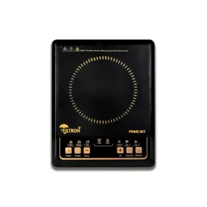 Ultron Induction Cooktop 2000W | Waterproof Matte finished Ceramic | Preset Indian Menu | Auto Shut-Off & Overheat Protection | Energy Efficient Cooking | Touch control | 1 year warranty