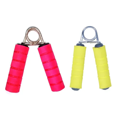 Victor Choice Hand Gripper Forearm Exerciser Wrist Fitness Foam Hand Grip–(Pink & Yellow)_(Combo Of 2)–ERF