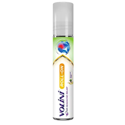 Volini Headache Relief Roll-On, 10ml, Instant Relief, with Clove & Mint, Non-Sticky, On-the-Go Relief – Pack of 1