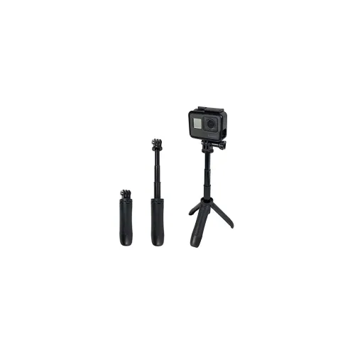 Yantralay 9 Inch Shorty Mini Extension Pole Monopod Tripod for Hero 9 / 8 / 7 / 6 / 5, SJCAM, Yi & Other Action Cameras – Compact and Portable – Black