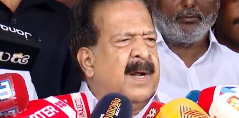 Home Minister Ramesh Chennithala