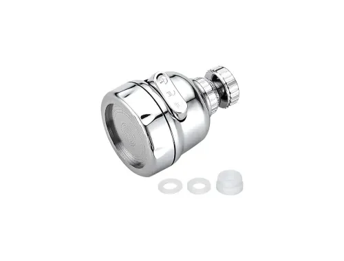 360 Degree Swivel Faucet Tap Aerator – Adjustable 3 Mode Water Saving ABS Plastic Splash Proof Nozzle Filter for Bathroom Kitchen (Short)