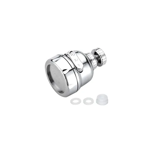 360 Degree Swivel Faucet Tap Aerator – Adjustable 3 Mode Water Saving ABS Plastic Splash Proof Nozzle Filter for Bathroom Kitchen (Short)