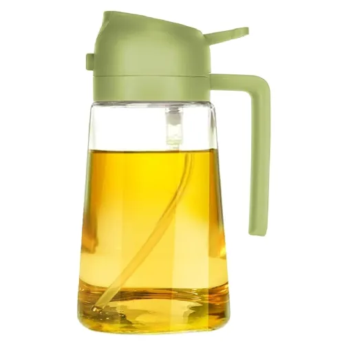 500ml Olive Oil Sprayer for Cooking – 2 in 1 Olive Oil Dispenser for Kitchen Gadgets, Air Fryer, Salad, and BBQ – Green 500ml Olive Oil Sprayer for Cooking – 2 in 1 Olive Oil Dispenser for Kitchen Gadgets, Air Fryer, Salad, and BBQ – Green
