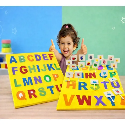 ABC Alphabet Learning Board Puzzle for Kids | A-Z Educational Toy with Picture Flags | Preschool Letter Recognition Game | Montessori Learning Toy for Boys & Girls Age 3+ Years ABC Alphabet Learning Board Puzzle for Kids | A-Z Educational Toy with Picture Flags | Preschool Letter Recognition Game | Montessori Learning Toy for Boys & Girls Age 3+ Years