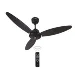 ACTIVA Gracia BLDC Ceiling Fan 1200mm | LED Light Ceiling Fan with Remote Control | 5 Star Rated Energy Efficient Fan | 28W High Speed Motor | Silent 3 Blade Design | Smoke Brown | 5 Year Warranty
