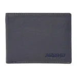 Aeropostale Men’s SLIMFOLD Wallet Malibu – Navy | Debossed Buff Leather | Ultra-Slim Profile | Ideal for Gifting