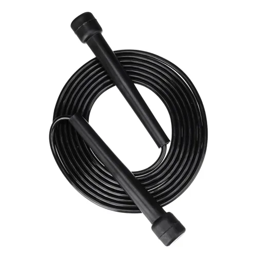 Amazon Basics PVC Skipping Rope | Ergonomic Handles | Lightweight | Smooth Rotation | Cardio & Fitness Training | Men & Women | Black Amazon Basics PVC Skipping Rope | Ergonomic Handles | Lightweight | Smooth Rotation | Cardio & Fitness Training | Men & Women | Black