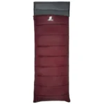 Amazon Brand – Symactive Sleeping Bag Camp Lite 3°C to 20°C, Lightweight Camping Sleeping Bag for Indoors & Outdoors (Maroon, for Adults Upto 6.8 Ft)