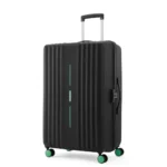 American Tourister Cleva S | Luggage Trolley Bag (77 cm) | 360° 8 Wheel Travel Luggage | 2 Compartments | Hard Luggage Polypropylene Suitcase | Mounted TSA Lock | 3 Years Warranty | Black & Aura Green
