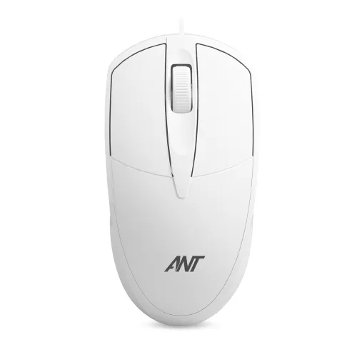 Ant Globe 10 Wired Optical Mouse with 1200 DPI, USB Connectivity, Lightweight Design, Durable 3 Buttons, Compatible with Windows/Mac/Linux White Ant Globe 10 Wired Optical Mouse with 1200 DPI, USB Connectivity, Lightweight Design, Durable 3 Buttons, Compatible with Windows/Mac/Linux White