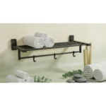 Aquieen Compel Series Towel Rack 24\’ Matt Black Finish (AISI SS 304)