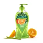 Palmolive Aroma Morning Tonic Body Wash, Gel Based Shower Gel with 100% Natural Citrus Essential Oil & Lemongrass Extracts – pH Balanced, No Parabens, No Silicones, 750ml Pump