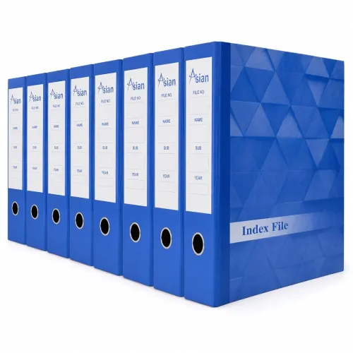 Asian Office Lever Arch Binder Box File Folder – Pack of 8, A4, Legal, Letter Size (Dark-Blue), Holds Up to 500 Sheets, PVC Free, Made in India Asian Office Lever Arch Binder Box File Folder – Pack of 8, A4, Legal, Letter Size (Dark-Blue), Holds Up to 500 Sheets, PVC Free, Made in India