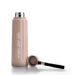 Asian Plastowares 700ml | Hot & Cold 6 Hrs | Leakproof Steel Bottle | Trending Beige | Compact Summer Gym College | As Seen on Farah Khan Show