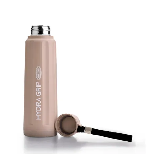 Asian Plastowares 700ml | Hot & Cold 6 Hrs | Leakproof Steel Bottle | Trending Beige | Compact Summer Gym College | As Seen on Farah Khan Show Asian Plastowares 700ml | Hot & Cold 6 Hrs | Leakproof Steel Bottle | Trending Beige | Compact Summer Gym College | As Seen on Farah Khan Show