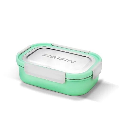 Asian Plastowares – Snack Pack SS Lunch Box | Tiffin Box – Leak-Proof, Airtight | Lunch Box for Kids & Adults | Durable & Spill-Free School, Office, and College Tiffin | Mint Green Asian Plastowares – Snack Pack SS Lunch Box | Tiffin Box – Leak-Proof, Airtight | Lunch Box for Kids & Adults | Durable & Spill-Free School, Office, and College Tiffin | Mint Green